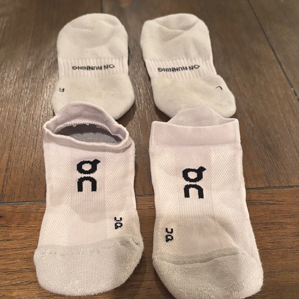 ON Running Gray Ankle Socks